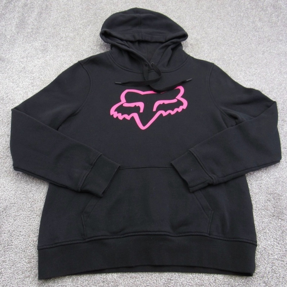 Fox Racing Black Pullover with White Tag Logo